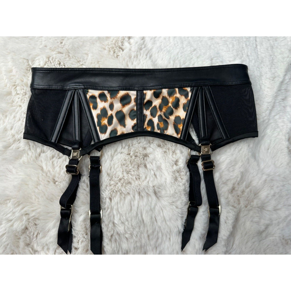 Honey Birdette MAXINE 🐆🖤 Leopard XS Garter